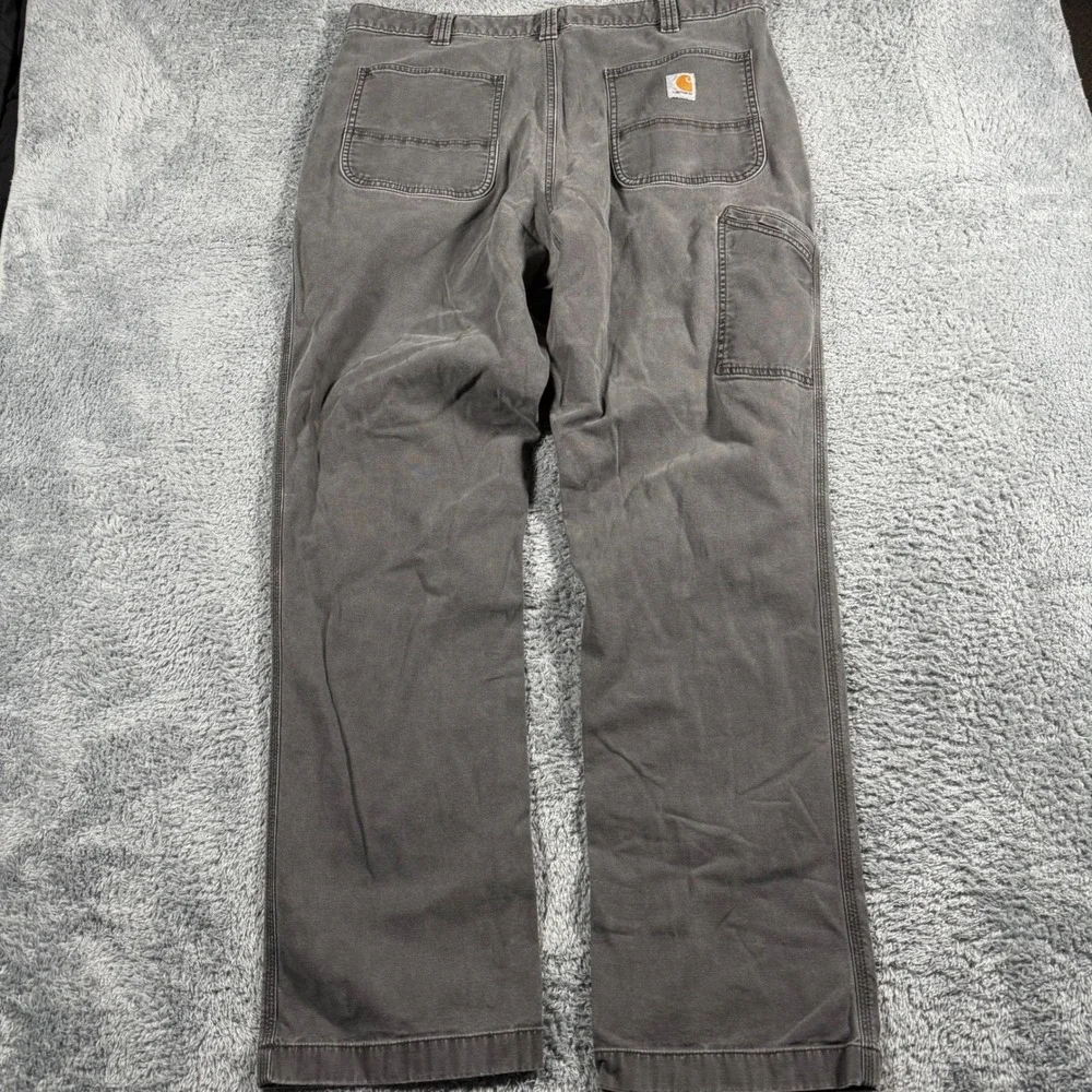Carhartt Relaxed Fit Canvas Work Pants Nice Fade Phone Pocket  Mens 38x34‎